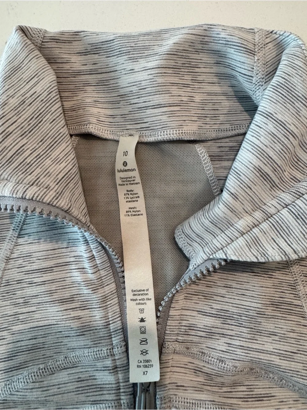 lululemon heathered gray define jacket